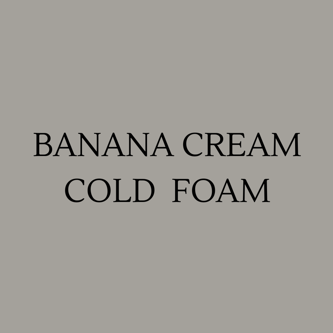 Banana Cream Cold Foam